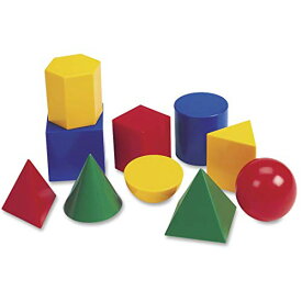 知育玩具 パズル ブロック ラーニングリソース Learning Resources Large Geometric Shapes, 10 Pieces , 3"知育玩具 パズル ブロック ラーニングリソース