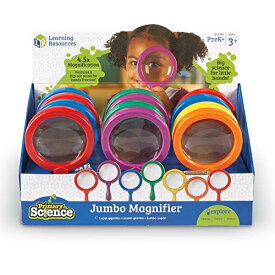 知育玩具 パズル ブロック ラーニングリソース Learning Resources Jumbo Magnifier, Set of 12, 4.5 Dia Lens, 8 L Frame, XL知育玩具 パズル ブロック ラーニングリソース