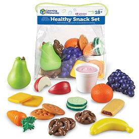 知育玩具 パズル ブロック ラーニングリソース Learning Resources New Sprouts Healthy Snack Set - Pretend Play Food for Toddlers Ages 18+ months, Preschool Learning Toys, Kitchen Play Toys for Kids知育玩具 パズル ブロック ラーニングリソース