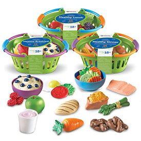 知育玩具 パズル ブロック ラーニングリソース Learning Resources New Sprouts Healthy Foods Basket Bundle - 37 Pieces, Ages 18+ months Pretend Toddler Food, Healthy Play Food for Kids, Toddler Learning Toys知育玩具 パズル ブロック ラーニングリソース