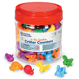 知育玩具 パズル ブロック ラーニングリソース Learning Resources in The Garden Critter Counters - 72 Pieces, Ages 3+ Toddler Learning Toys, Math Games for Kids, Math Manipulatives知育玩具 パズル ブロック ラーニングリソース