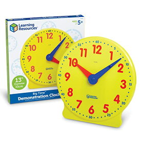 知育玩具 パズル ブロック ラーニングリソース Learning Resources Big Time Learning Clock, Analog Clock, Homeschool, 12 Hour, Basic Math Development, Ages 5+知育玩具 パズル ブロック ラーニングリソース