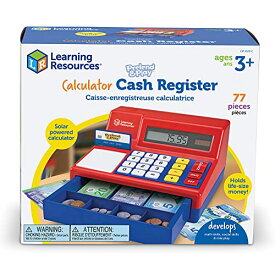 知育玩具 パズル ブロック ラーニングリソース Learning Resources Pretend & Play Calculator Cash Register with Canadian Currency, Classic Counting Toy, Kids Cash Register, 73 Pieces, Ages 3+知育玩具 パズル ブロック ラーニングリソース