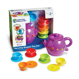 知育玩具 パズル ブロック ラーニングリソース Learning Resources Serving Shapes Tea Set - 11 Pieces, Ages 2+ Pretend Play Toys for Toddlers, Preschool Learning Toys, Kitchen Play Toys for Kids知育玩具 パズル ブロック ラーニングリソース