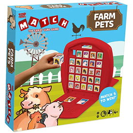 ボードゲーム 英語 アメリカ 海外ゲーム Top Trumps Match - The Crazy Cube Game - Farm Petsボードゲーム 英語 アメリカ 海外ゲーム