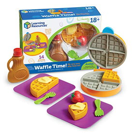 知育玩具 パズル ブロック ラーニングリソース Learning Resources New Sprouts Waffle Time, Pretend Play Food Set, 14 Piece Set, Ages 18 mos+知育玩具 パズル ブロック ラーニングリソース