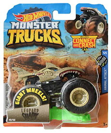 ホットウィール マテル ミニカー ホットウイール Hot Wheels Monster Trucks 1:64 Scale die cast Leopard Shark 40/50 Connect and Crash carホットウィール マテル ミニカー ホットウイール