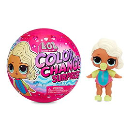 エルオーエルサプライズ 人形 ドール L.O.L. Surprise! Color Change Dolls - 7 Surprises with Outfit, Accessories, and Ball - Toys for Kids Ages 4-7+ Yearsエルオーエルサプライズ 人形 ドール