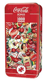 ジグソーパズル 海外製 アメリカ MasterPieces 1000 Piece Jigsaw Puzzle with Collectible Tin Case - Coca-Cola - 11.25"x16.75"ジグソーパズル 海外製 アメリカ