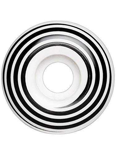 無料ラッピングでプレゼントや贈り物にも 逆輸入並行輸入送料込 ウィール タイヤ 新色追加 スケボー スケートボード 海外モデル 送料無料 Universo Brands Hazard Logo Wheels White Set of ハイクオリティ CP 4 Swirl Radial Skateboard 53mm