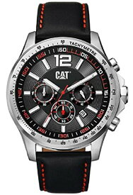 腕時計 キャタピラー メンズ タフネス 頑丈 Cat Boston Chronograph Leather Watch AD14334138腕時計 キャタピラー メンズ タフネス 頑丈