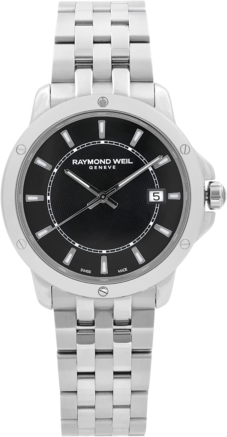 腕時計 レイモンドウィル メンズ スイスの高級腕時計 【送料無料】Raymond Weil Men's Tango Black Dial Stainless Steel腕時計 レイモンドウィル メンズ スイスの高級腕時計 メンズ腕時計