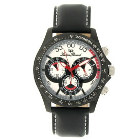 腕時計 ルシアンピカール メンズ 26959SL Lucien Piccard Men's 26959SL Black Ion-Plated Chronograph Watch腕時計 ルシアンピカール メンズ 26959SL