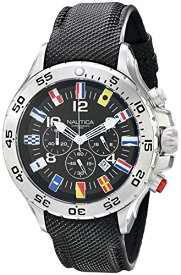 腕時計 ノーティカ メンズ N16553G Nautica Men's N16553G Stainless Steel Watch with Black Band腕時計 ノーティカ メンズ N16553G