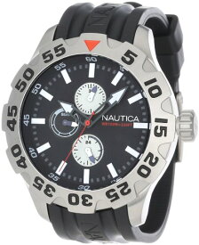 腕時計 ノーティカ メンズ N15564G Nautica Men's N15564G BFD 100 Multifunction Stainless Steel Black Dial Watch腕時計 ノーティカ メンズ N15564G