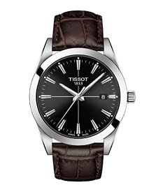 腕時計 ティソ メンズ Tissot mens Gentleman Stainless Steel Dress Watch Brown T1274101605101腕時計 ティソ メンズ
