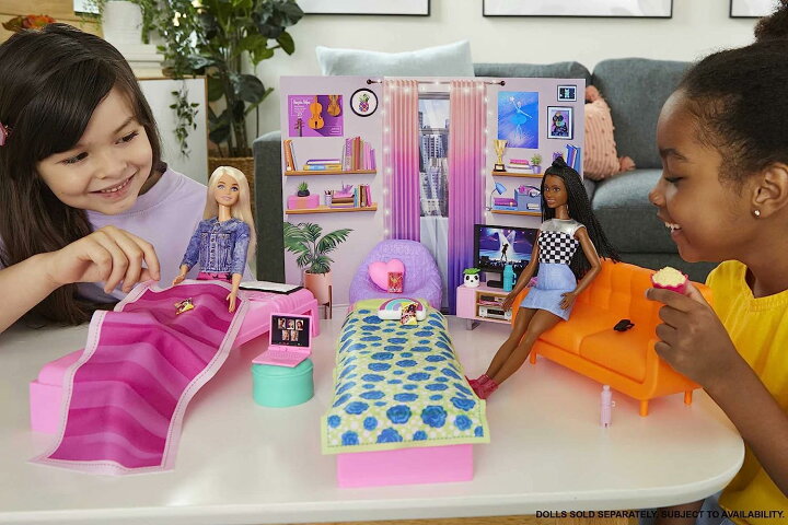 barbie bedroom playset