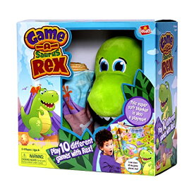 ボードゲーム 英語 アメリカ 海外ゲーム Game-A-Saurus Rex - Play 10 Different Games with Plush Dinosaur - Store Game Pieces Inside Rex by Goliathボードゲーム 英語 アメリカ 海外ゲーム