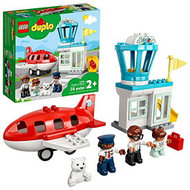 レゴ デュプロ LEGO DUPLO Town Airplane & Airport 10961 Building Toy; Imaginative Playset for Kids; Great, Fun Gift for Toddlers; New 2021 (28 Pieces),Multicolor,One Sizeレゴ デュプロ
