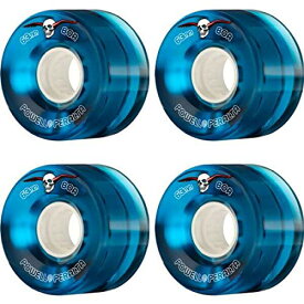 ウィール タイヤ スケボー スケートボード 海外モデル Powell-Peralta Clear Cruiser Blue Skateboard Wheels - 63mm 80a (Set of 4)ウィール タイヤ スケボー スケートボード 海外モデル