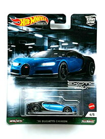 ホットウィール マテル ミニカー ホットウイール 【送料無料】Hot Wheels Premium Car Culture Exotic Envy #4/5 '16 Bugatti Chiron (Blue/Black)ホットウィール マテル ミニカー ホットウイール