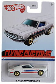 ホットウィール Hot Wheels フライングカスタム '67 カスタム マスタング ホワイト GRT22 Mustang ビークル ミニカー