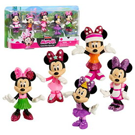 ディズニープリンセス Disney Junior Minnie Mouse 3-inch Collectible Figure Set, 5 Piece Set, Officially Licensed Kids Toys for Ages 3 Up by Just Playディズニープリンセス