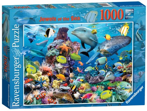 ジグソーバズル 海外製 1000ピース 海の宝石 サイズ約70x50センチ 絵画・アート Ravensburger