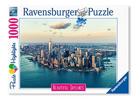 ジグソーパズル 海外製 1000ピース ビューティフルスカイライン ニューヨーク 約70x50センチ 絵画・アート Ravensburger