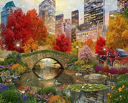 ジグソーパズル 海外製 アメリカ Springbok's 1000 Piece Jigsaw Puzzle Central Park Paradise Made in USAジグソーパズル 海外製 アメリカ