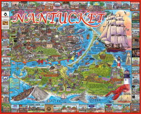 ジグソーバズル 海外製 1000ピース マサチューセッツ州ナンタケット サイズ約60×76センチ 絵画・アート White Mountain Puzzles