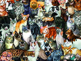 ジグソーパズル 海外製 アメリカ SUNSOUT INC - Cat Collage - 300 pc Jigsaw Puzzle by Artist: Lucia Guarnotta - Finished Size 18" x 24" - MPN# 60934ジグソーパズル 海外製 アメリカ