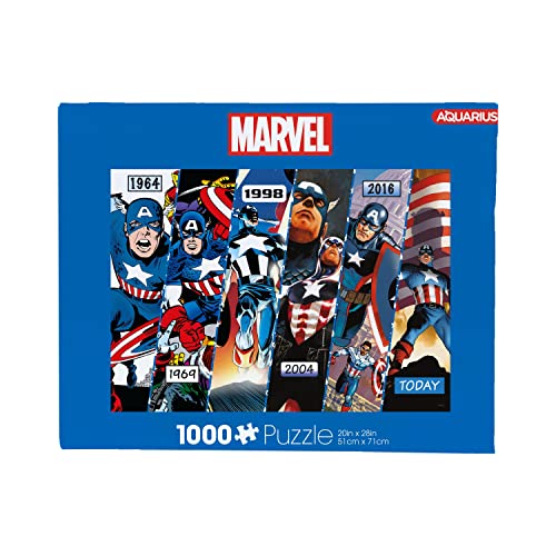 ジグソーパズル 海外製 アメリカ AQUARIUS Marvel Captain America (1000 Piece Jigsaw Puzzle) - Glare Free - Precision Fit - Officially Licensed Marvel Merchandise & Collectibles - 20 x 28 Inchesジグソーパズル 海外製 アメリカ