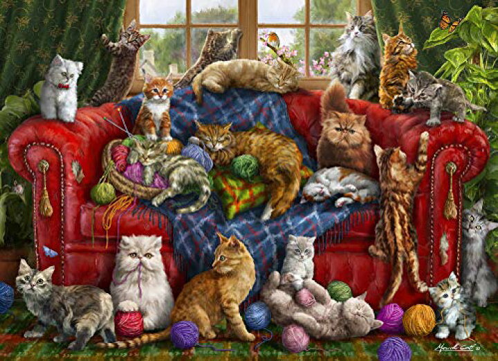 楽天市場】ジグソーパズル 海外製 アメリカ 【送料無料】Vermont Christmas Company Love My Cats Jigsaw  Puzzle 1000 Pieceジグソーパズル 海外製 アメリカ : angelica