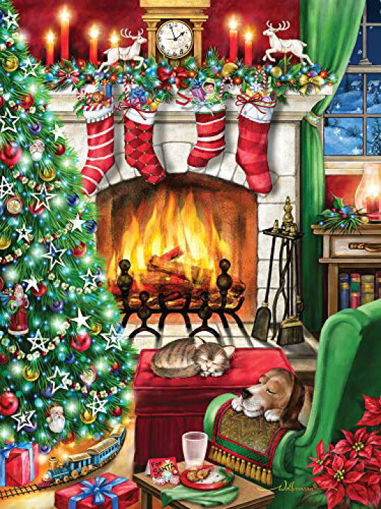 楽天市場】ジグソーパズル 海外製 アメリカ 【送料無料】Vermont Christmas Company Cozy Christmas Jigsaw  Puzzle 550 Pieceジグソーパズル 海外製 アメリカ : angelica