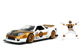 ジャダトイズ ミニカー ダイキャスト アメリカ Jada Toys Power Rangers 1:24 2002 Honda NSX Type-R Japan Spec Die-cast Car with 2.75" White Ranger Figure, Toys for Kids and Adultsジャダトイズ ミニカー ダイキャスト アメリカ
