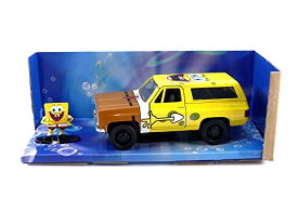 ジャダトイズ ミニカー ダイキャスト アメリカ Jada Toys Spongebob Squarepants 1:32 1980 Chevy Blazer K5 Die-cast Car and 1.65" Spongebob Figure, Toys for Kids and Adults, 31798 , Yellowジャダトイズ ミニカー ダイキャスト アメリカ