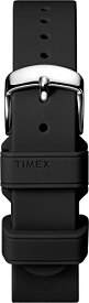 腕時計 タイメックス レディース Timex TW7C08200 Two-Piece 18mm Black Silicone Quick-Release Strap腕時計 タイメックス レディース