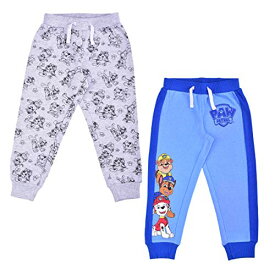 パウパトロール 子供服 ズボン ジョガーパンツ 2本 3T 日本サイズ100相当 ラブル マーシャル 複数キャラクター ブルー/グレー キッズ ファッション 男の子 女の子 スウェット