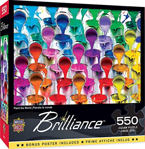 ジグソーパズル 海外製 アメリカ MasterPieces 550 Piece Jigsaw Puzzle for Adults, Family, Or Kids Paint The World 18"x24"ジグソーパズル 海外製 アメリカ