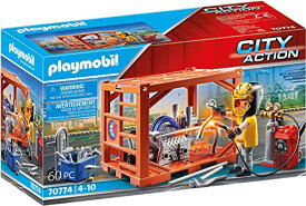 プレイモービル ブロック 組み立て 知育玩具 ドイツ Playmobil City Action 70774 Container Manufacturer, for Children Ages 4+プレイモービル ブロック 組み立て 知育玩具 ドイツ