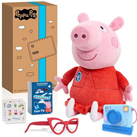 Peppa Pig ペッパピッグ アメリカ直輸入 おもちゃ Just Play Peppa Pig 13.5-Inch Tourist Peppa Pig Plushie Stuffed Animal, Pig, Kids Toys for Ages 3 Up, Amazon ExclusivePeppa Pig ペッパピッグ アメリカ直輸入 おもちゃ