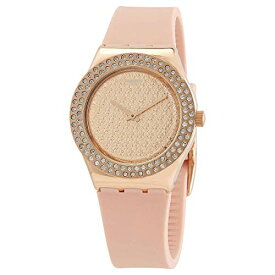 腕時計 スウォッチ レディース Swatch Pink Confusion Quartz Crystal Rose Dial Ladies Watch YLG140腕時計 スウォッチ レディース