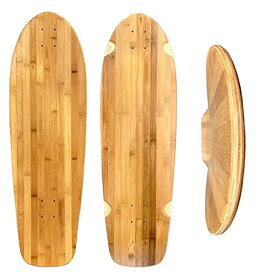 スタンダードスケートボード スケボー 海外モデル 直輸入 Lucid 33" Bamboo Old School Skateboard - Blank Bamboo Longboard Skateboard Deckスタンダードスケートボード スケボー 海外モデル 直輸入