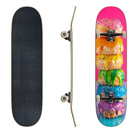 ロングスケートボード スケボー 海外モデル 直輸入 Skateboards a Tower of Rainbow Colored Glazed Donuts Donuts Stock Pictures Classic Concave Skateboard Cool Stuff Teen Gifts Longboard Extreme Sports for Bロングスケートボード スケボー 海外モデル 直輸入