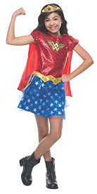 コスプレ衣装 コスチューム その他 610749_S Rubie's Costume DC Superheroes Wonder Woman Sequin Child Costume, Smallコスプレ衣装 コスチューム その他 610749_S