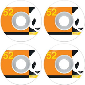 ウィール タイヤ スケボー スケートボード 海外モデル Enjoi Skateboards Box Panda White/Orange Skateboard Wheels - 52mm 99a (Set of 4)ウィール タイヤ スケボー スケートボード 海外モデル