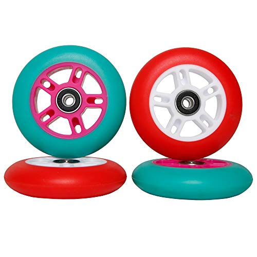 FREEDARE Scooter Replacement Wheels with Bearings 4PCS 