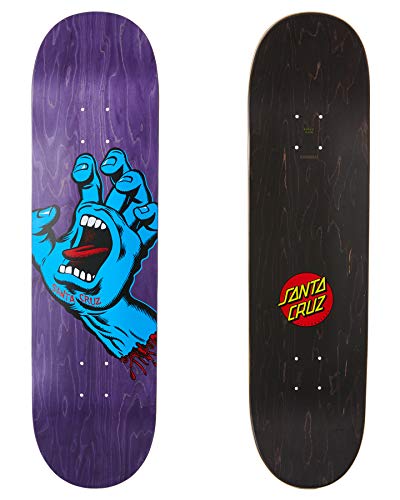直輸入 海外モデル スケートボード スケボー デッキ 【送料無料】Santa 直輸入 海外モデル スケートボード スケボー 32"デッキ x 8.375" Purple Hand Screaming Deck Skateboard Cruz デッキ