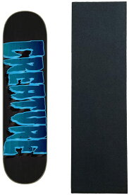 デッキ スケボー スケートボード 海外モデル 直輸入 Creature Skateboard Deck Logo Outline Stumps Black/Blue 8.0" x 31.5" with Gripデッキ スケボー スケートボード 海外モデル 直輸入